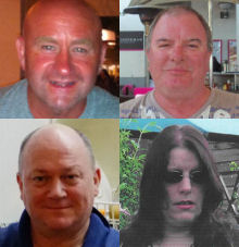 Tragic: Duncan Munro, <b>Sarah Darnley</b>, Gary McCrossan and George Allison. - helicopter_incident