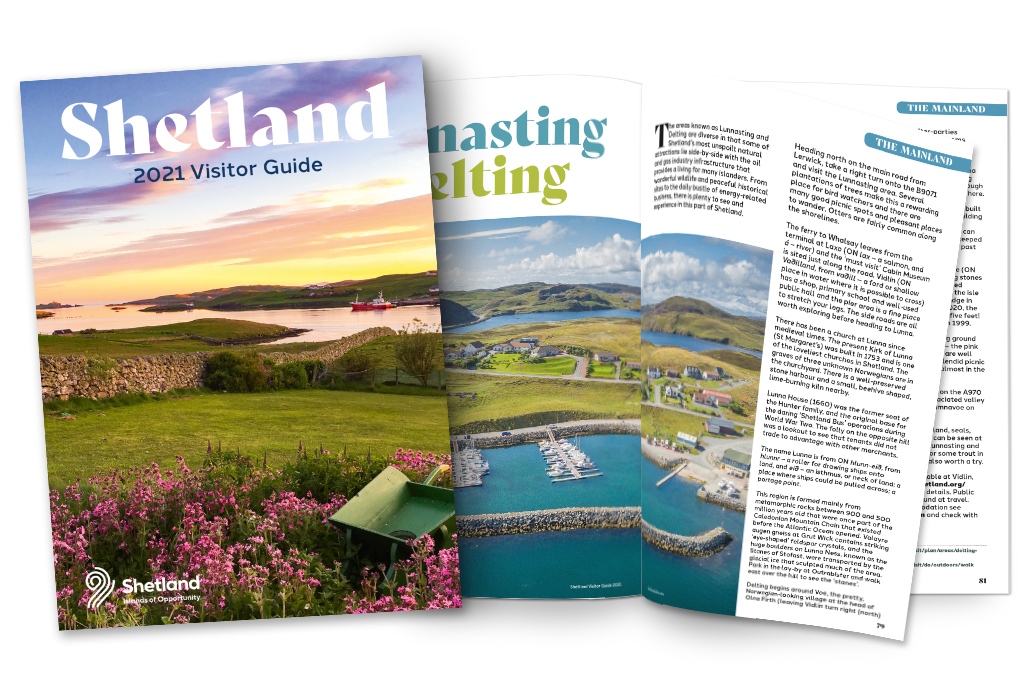shetland tourist brochure