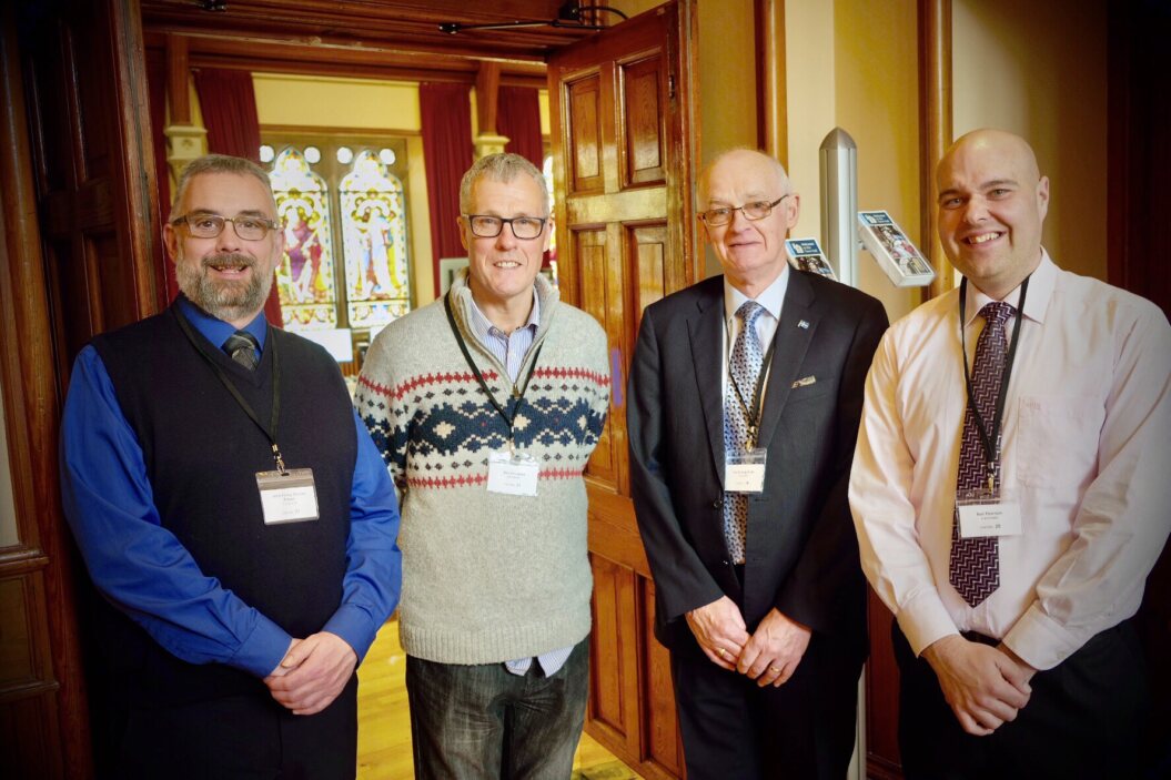 Lerwick South councillors, from l-r, John Fraser, Dennis Leask, Cecil Smith and Neil Pearson. Photo: SIC.