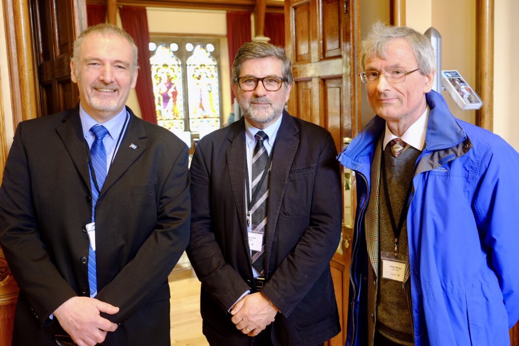 Lerwick North and Bressay councillors, from l-r, Gary Robinson, Stephen Leask and Arwed Wenger. Photo: SIC.