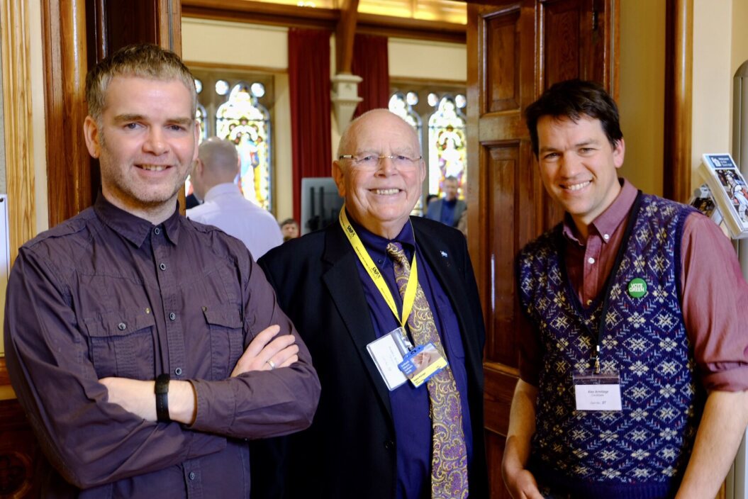 Shetland South councillors, from l-r, Bryan Peterson, Robbie McGregor and Alex Armitage.